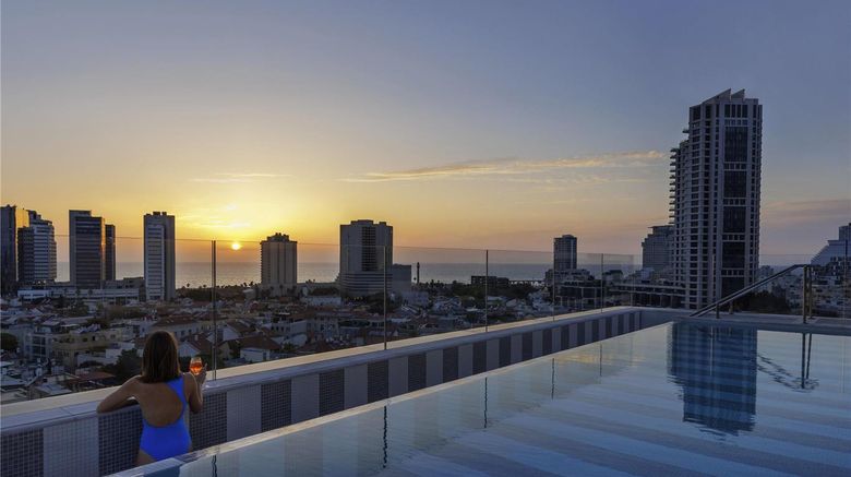 <b>Elkonin Tel Aviv Hotel-MGallery Pool</b>. Images powered by <a href="https://iceportal.shijigroup.com/" title="IcePortal" target="_blank">IcePortal</a>.