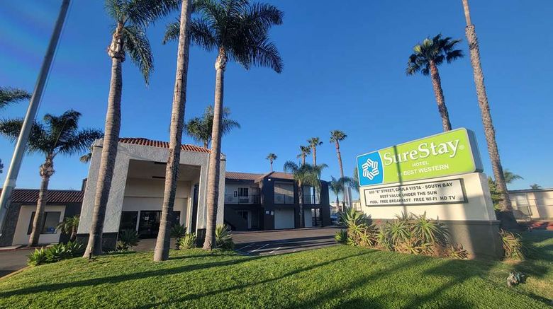 SureStay by BW Chula Vista San Diego Bay Exterior. Images powered by <a href="https://iceportal.shijigroup.com" target="_blank" rel="noopener">Ice Portal</a>.