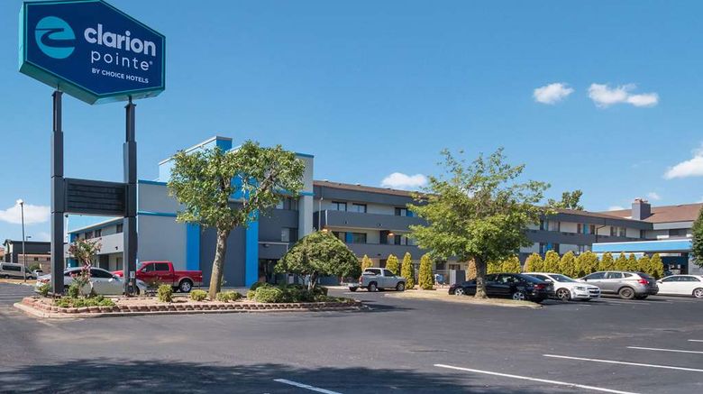 <b>Clarion Pointe Oklahoma City Airport Exterior</b>. Images powered by <a href="https://iceportal.shijigroup.com/" title="IcePortal" target="_blank">IcePortal</a>.