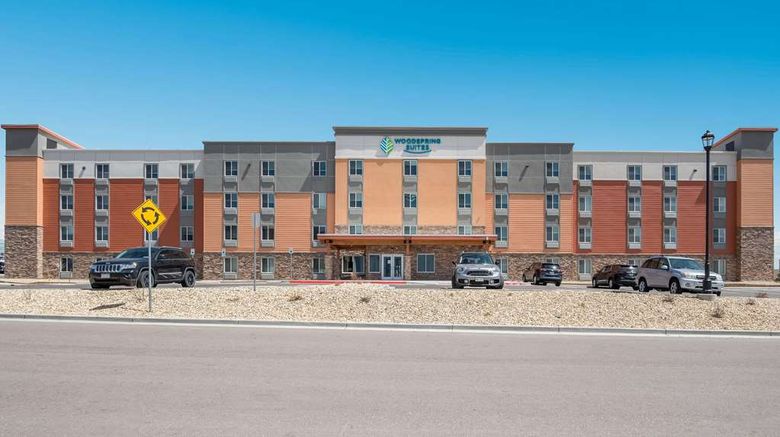 <b>WoodSpring Suites Colorado Springs Exterior</b>. Images powered by <a href="https://iceportal.shijigroup.com/" title="IcePortal" target="_blank">IcePortal</a>.