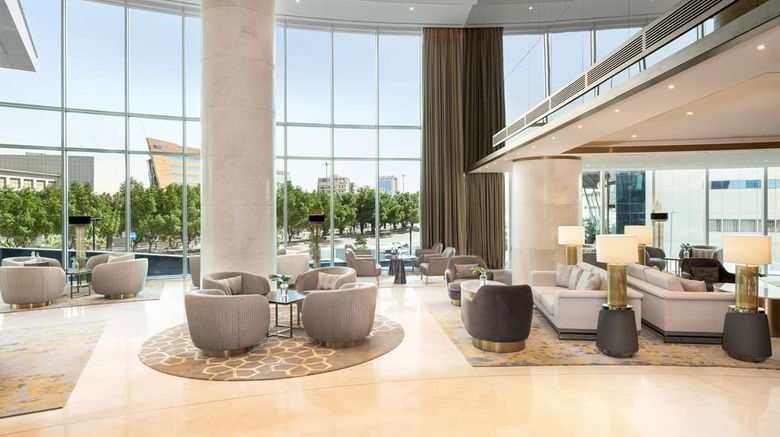 <b>Hilton Riyadh Olaya Lobby</b>. Images powered by <a href="https://iceportal.shijigroup.com/" title="IcePortal" target="_blank">IcePortal</a>.