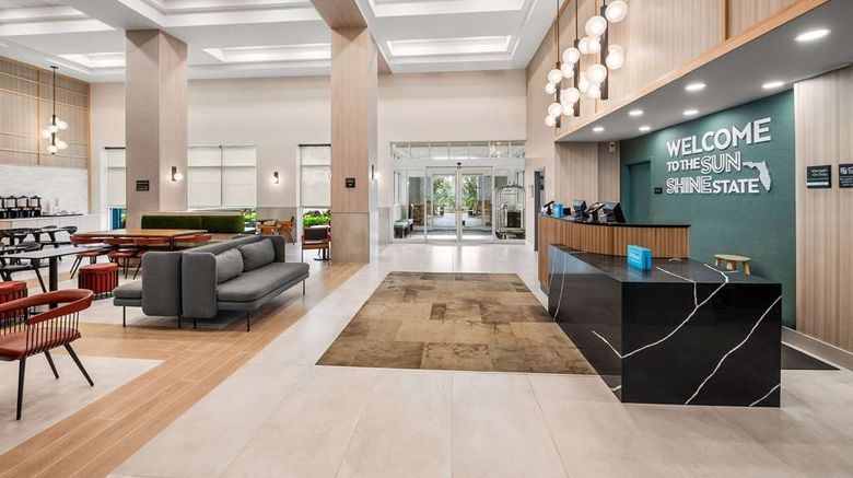 <b>Hampton Inn Weston Ft. Lauderdale Lobby</b>. Images powered by <a href="https://iceportal.shijigroup.com/" title="IcePortal" target="_blank">IcePortal</a>.