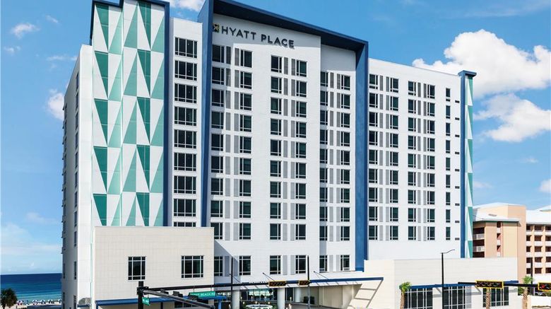 <b>Hyatt Place Panama City Beach Beachfront Exterior</b>. Images powered by <a href="https://iceportal.shijigroup.com/" title="IcePortal" target="_blank">IcePortal</a>.