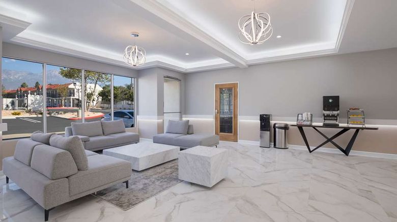 <b>SureStay Plus Hotel Best Western Upland Lobby</b>. Images powered by <a href="https://iceportal.shijigroup.com/" title="IcePortal" target="_blank">IcePortal</a>.