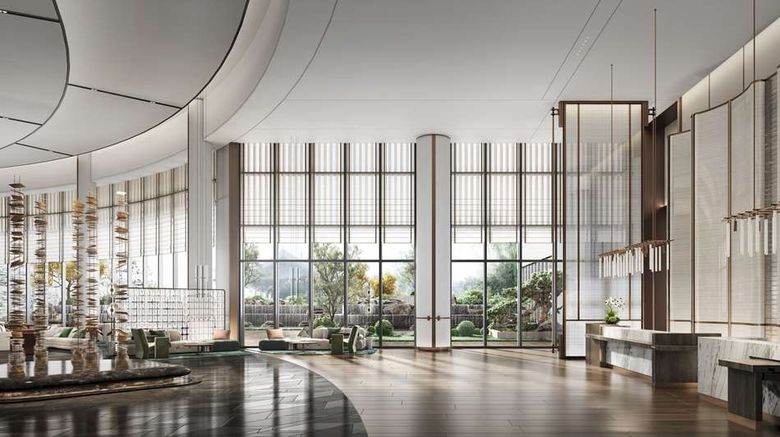 <b>DoubleTree by Hilton Jiangxi Fuzhou Lobby</b>. Images powered by <a href="https://iceportal.shijigroup.com/" title="IcePortal" target="_blank">IcePortal</a>.