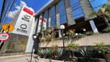 <b>Ramada by Wyndham Mexico City Santa Fe Exterior</b>. Images powered by <a href="https://iceportal.shijigroup.com/" title="IcePortal" target="_blank">IcePortal</a>.