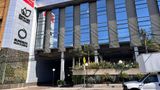 <b>Ramada by Wyndham Mexico City Santa Fe Exterior</b>. Images powered by <a href="https://iceportal.shijigroup.com/" title="IcePortal" target="_blank">IcePortal</a>.