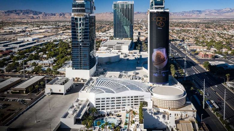 <b>Palms Casino Resort Exterior</b>. Images powered by <a href="https://iceportal.shijigroup.com/" title="IcePortal" target="_blank">IcePortal</a>.