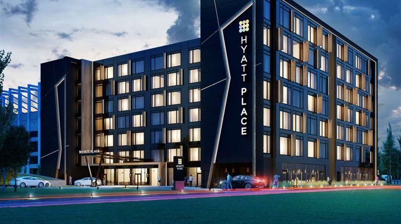Hyatt Place Krakow Exterior. Images powered by <a href="https://iceportal.shijigroup.com" target="_blank" rel="noopener">Ice Portal</a>.