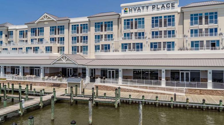 <b>Hyatt Place Kent Narrows and Marina Exterior</b>. Images powered by <a href="https://iceportal.shijigroup.com/" title="IcePortal" target="_blank">IcePortal</a>.