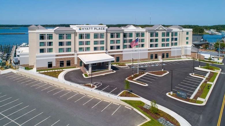 <b>Hyatt Place Kent Narrows and Marina Exterior</b>. Images powered by <a href="https://iceportal.shijigroup.com/" title="IcePortal" target="_blank">IcePortal</a>.