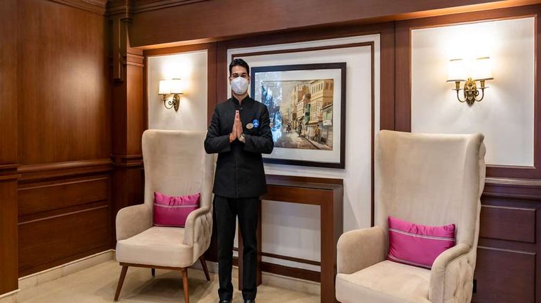 <b>Hotel Madhuban Sarovar Portico Lobby</b>. Images powered by <a href="https://iceportal.shijigroup.com/" title="IcePortal" target="_blank">IcePortal</a>.
