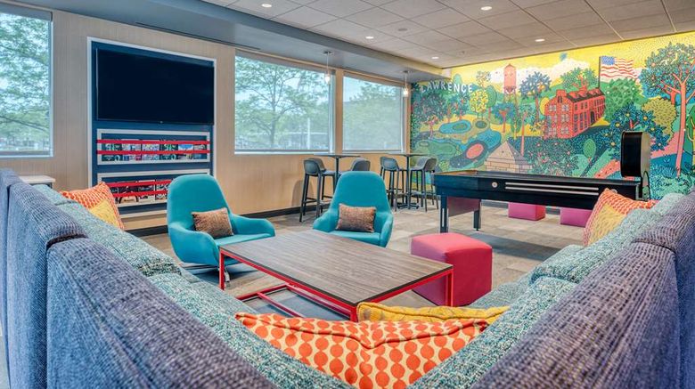 <b>Tru by Hilton Indianapolis Lawrence Lobby</b>. Images powered by <a href="https://iceportal.shijigroup.com/" title="IcePortal" target="_blank">IcePortal</a>.
