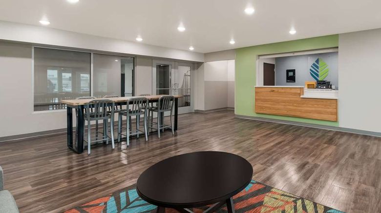 <b>WoodSpring Stes San Antonio UTSA Med Ctr Lobby</b>. Images powered by <a href="https://iceportal.shijigroup.com/" title="IcePortal" target="_blank">IcePortal</a>.