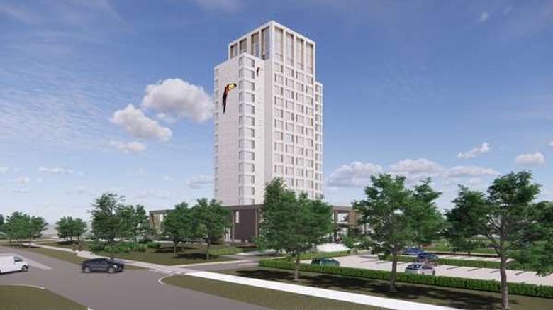 Van der Valk Hotel Lelystad Exterior. Images powered by <a href="https://iceportal.shijigroup.com" target="_blank" rel="noopener">Ice Portal</a>.