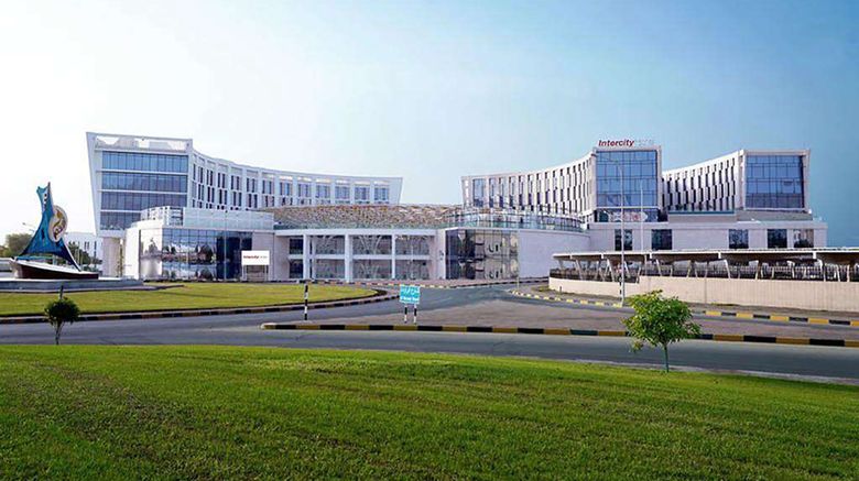 <b>IntercityHotel Muscat Exterior</b>. Images powered by <a href="https://iceportal.shijigroup.com/" title="IcePortal" target="_blank">IcePortal</a>.