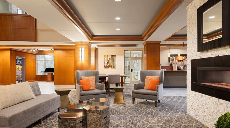 Wyndham Moline on John Deere Commons Lobby