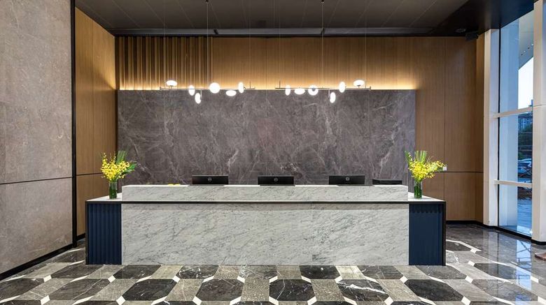<b>Ramada Encore Foshan Chancheng Lobby</b>. Images powered by <a href="https://iceportal.shijigroup.com/" title="IcePortal" target="_blank">IcePortal</a>.