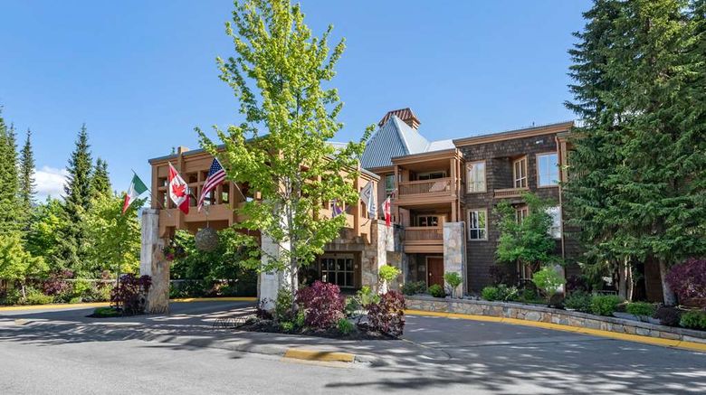 <b>Hilton Grand Vacations Club Whistler Exterior</b>. Images powered by <a href="https://iceportal.shijigroup.com/" title="IcePortal" target="_blank">IcePortal</a>.