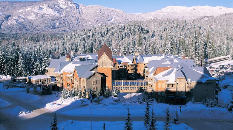 <b>Hilton Grand Vacations Club Whistler Exterior</b>. Images powered by <a href="https://iceportal.shijigroup.com/" title="IcePortal" target="_blank">IcePortal</a>.