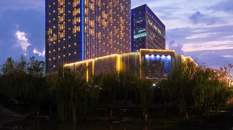 <b>Hilton Garden Inn Xixi Zijingang Exterior</b>. Images powered by <a href="https://iceportal.shijigroup.com/" title="IcePortal" target="_blank">IcePortal</a>.