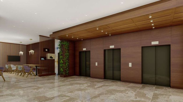 <b>Hampton by Hilton Istanbul Arnavutkoy Lobby</b>. Images powered by <a href="https://iceportal.shijigroup.com/" title="IcePortal" target="_blank">IcePortal</a>.