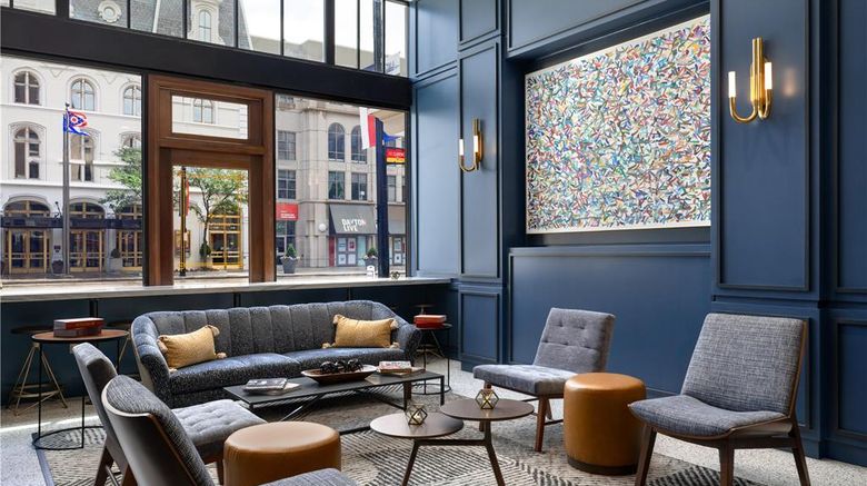 <b>Hotel Ardent Dayton Downtown Lobby</b>. Images powered by <a href="https://iceportal.shijigroup.com/" title="IcePortal" target="_blank">IcePortal</a>.
