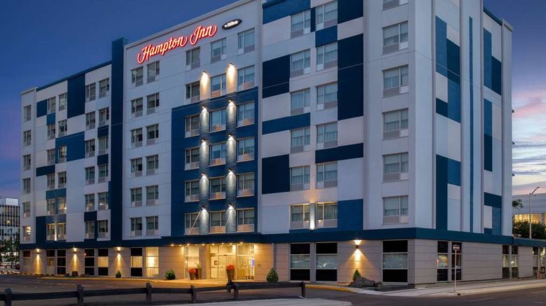 <b>Hampton Inn by Hilton Winnipeg Downtown Exterior</b>. Images powered by <a href="https://iceportal.shijigroup.com/" title="IcePortal" target="_blank">IcePortal</a>.