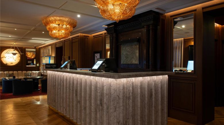 <b>Hotel Montera Madrid, Curio Collection Lobby</b>. Images powered by <a href="https://iceportal.shijigroup.com/" title="IcePortal" target="_blank">IcePortal</a>.