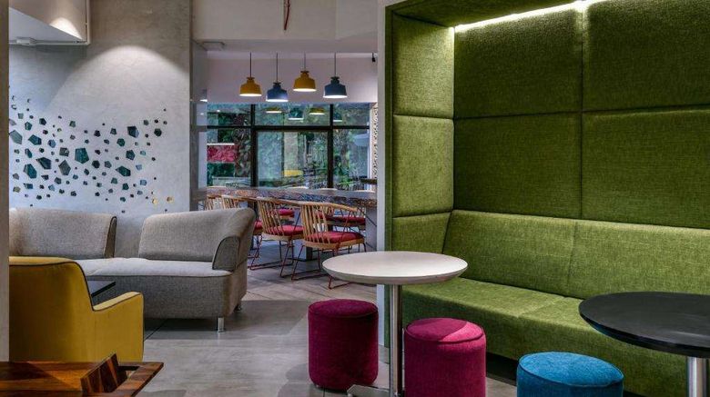 <b>Hotel Indie Stays Restaurant</b>. Images powered by <a href="https://iceportal.shijigroup.com/" title="IcePortal" target="_blank">IcePortal</a>.