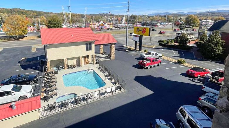 <b>Super 8 by Wyndham Pigeon Forge Downtown Pool</b>. Images powered by <a href="https://iceportal.shijigroup.com/" title="IcePortal" target="_blank">IcePortal</a>.