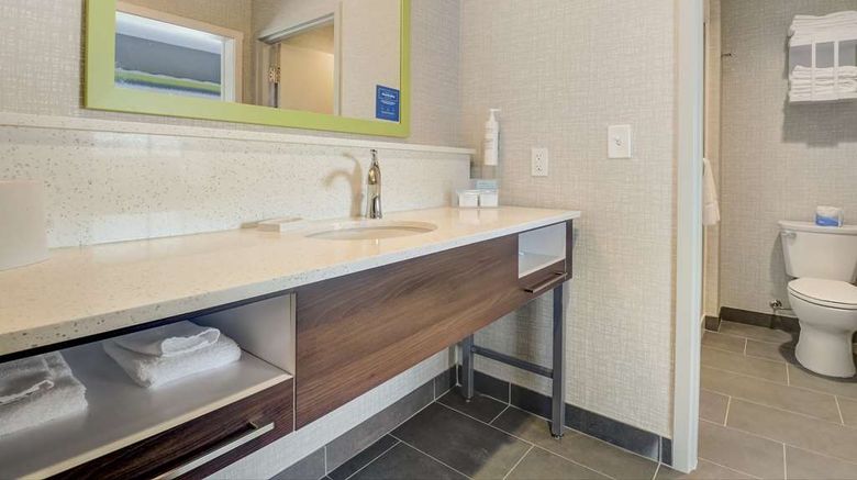 <b>Hampton Inn and Suites Ark Encounter Room</b>. Images powered by <a href="https://iceportal.shijigroup.com/" title="IcePortal" target="_blank">IcePortal</a>.