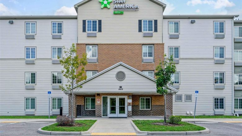 Extended Stay America Select Clearwater Exterior. Images powered by <a href="https://iceportal.shijigroup.com" target="_blank" rel="noopener">Ice Portal</a>.