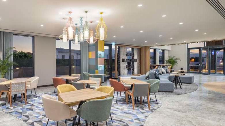 <b>Hampton by Hilton Antalya Airport Lobby</b>. Images powered by <a href="https://iceportal.shijigroup.com/" title="IcePortal" target="_blank">IcePortal</a>.