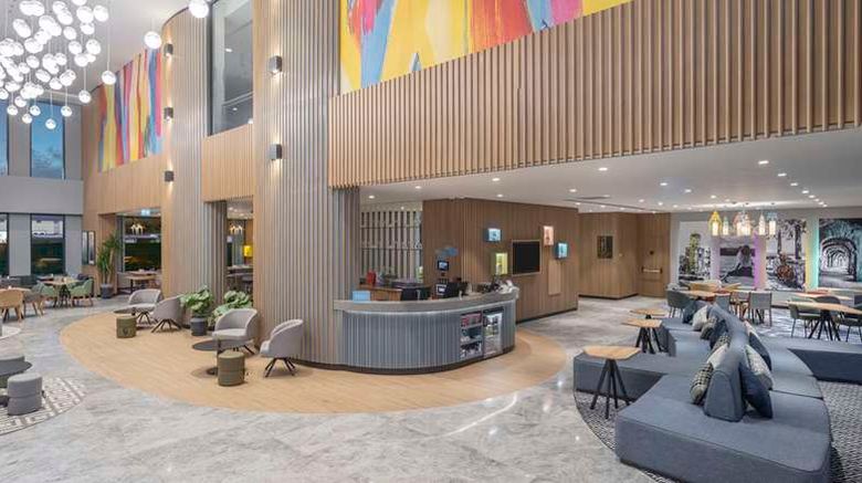 <b>Hampton by Hilton Antalya Airport Lobby</b>. Images powered by <a href="https://iceportal.shijigroup.com/" title="IcePortal" target="_blank">IcePortal</a>.