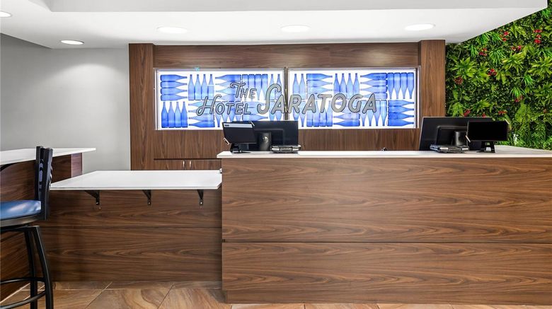 <b>The Hotel Saratoga, Ascend Collection Lobby</b>. Images powered by <a href="https://iceportal.shijigroup.com/" title="IcePortal" target="_blank">IcePortal</a>.