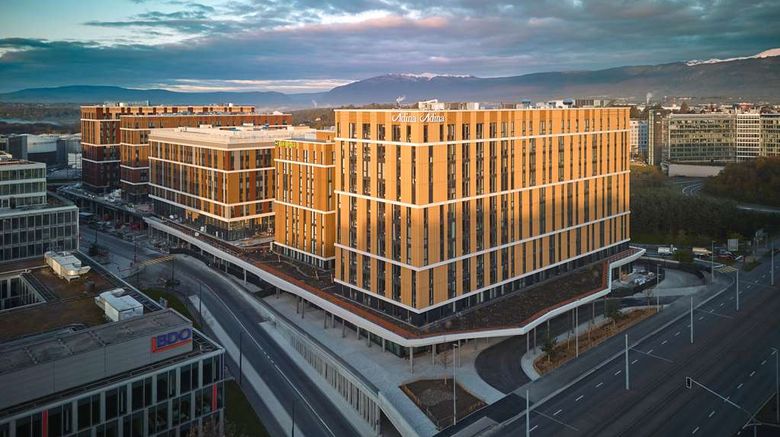 <b>Adina Apartment Hotel Geneva Exterior</b>. Images powered by <a href="https://iceportal.shijigroup.com/" title="IcePortal" target="_blank">IcePortal</a>.