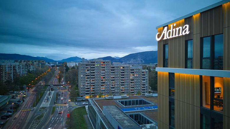<b>Adina Apartment Hotel Geneva Exterior</b>. Images powered by <a href="https://iceportal.shijigroup.com/" title="IcePortal" target="_blank">IcePortal</a>.
