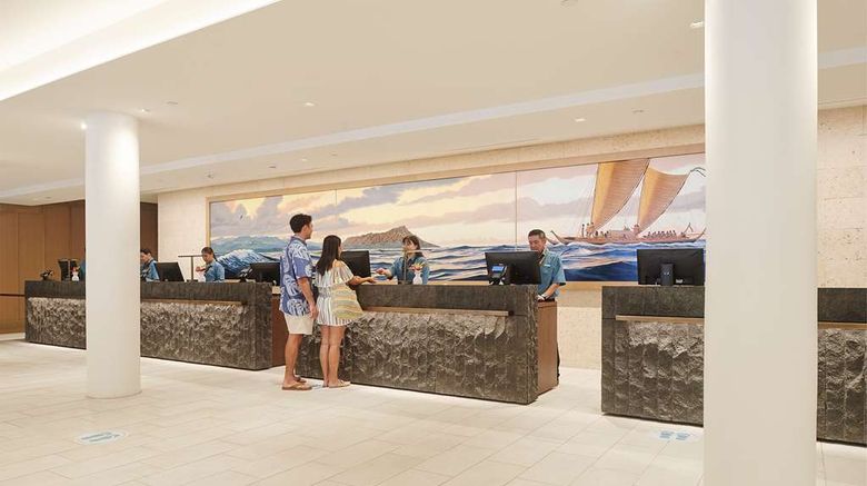 <b>Outrigger Reef Waikiki Beach Resort Lobby</b>. Images powered by <a href="https://iceportal.shijigroup.com/" title="IcePortal" target="_blank">IcePortal</a>.