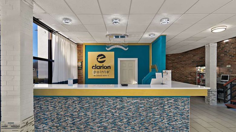 <b>Clarion Pointe Bloomington - Normal Lobby</b>. Images powered by <a href="https://iceportal.shijigroup.com/" title="IcePortal" target="_blank">IcePortal</a>.