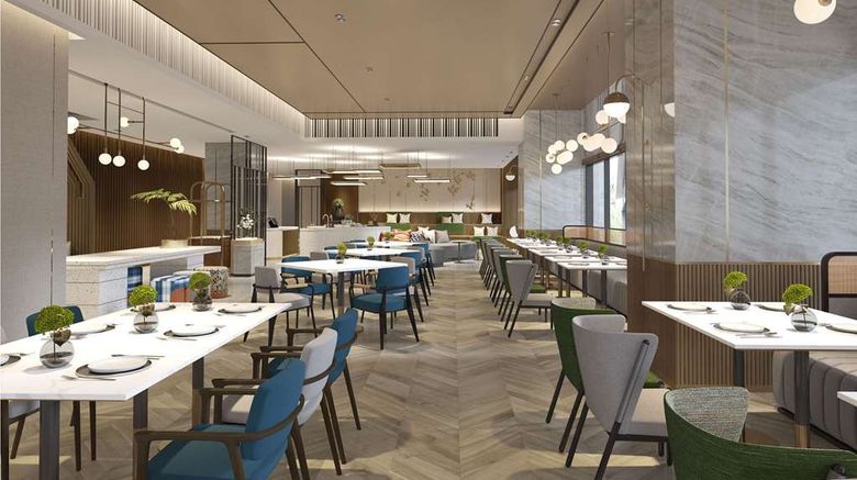 <b>Hilton Garden Inn Hangzhou Xiaoshan Restaurant</b>. Images powered by <a href="https://iceportal.shijigroup.com/" title="IcePortal" target="_blank">IcePortal</a>.