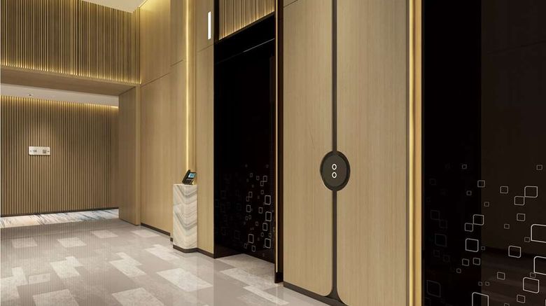 <b>Hilton Garden Inn Hangzhou Xiaoshan Lobby</b>. Images powered by <a href="https://iceportal.shijigroup.com/" title="IcePortal" target="_blank">IcePortal</a>.