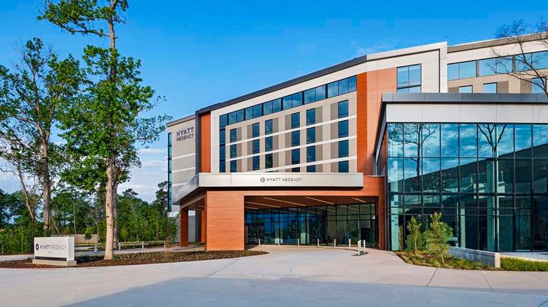 Hyatt Regency Conroe Exterior. Images powered by <a href="https://iceportal.shijigroup.com" target="_blank" rel="noopener">Ice Portal</a>.