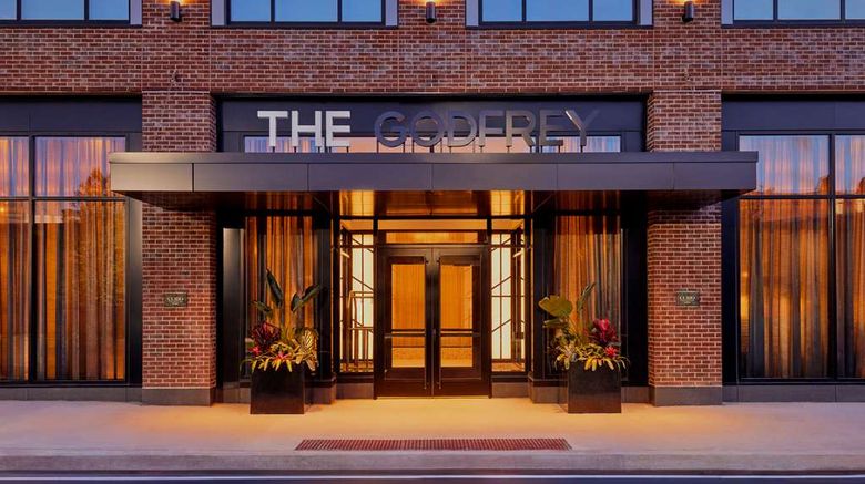 The Godfrey Detroit-Curio Collection Exterior. Images powered by <a href="https://iceportal.shijigroup.com" target="_blank" rel="noopener">Ice Portal</a>.