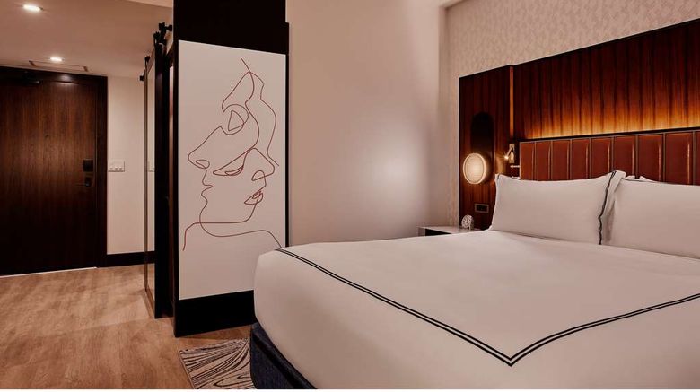 <b>The Godfrey Detroit-Curio Collection Room</b>. Images powered by <a href="https://iceportal.shijigroup.com/" title="IcePortal" target="_blank">IcePortal</a>.