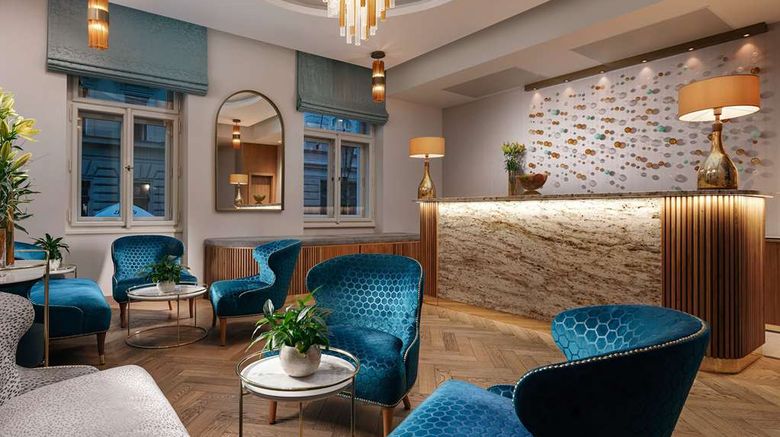 <b>Allure Hotel & Residence Prague Lobby</b>. Images powered by <a href="https://iceportal.shijigroup.com/" title="IcePortal" target="_blank">IcePortal</a>.