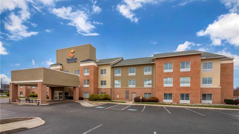 Comfort Inn  and  Suites Akron - South Exterior. Images powered by <a href="https://iceportal.shijigroup.com" target="_blank" rel="noopener">Ice Portal</a>.