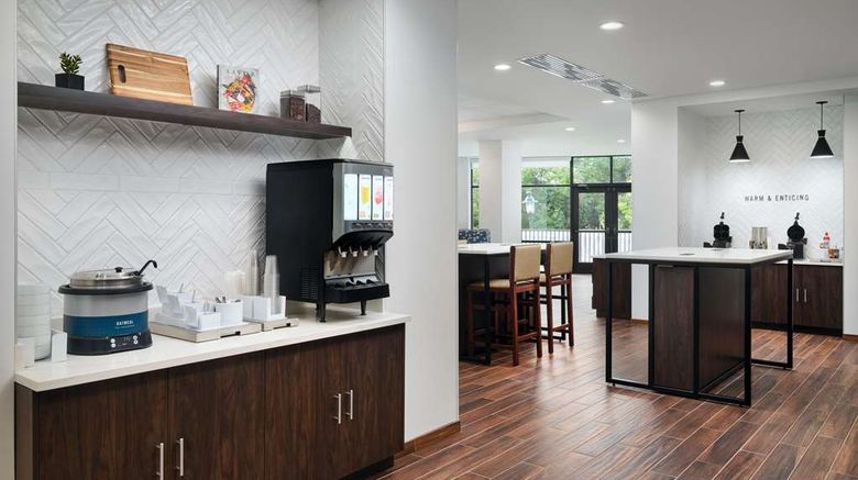 <b>Home2 Suites by Hilton Towson Restaurant</b>. Images powered by <a href="https://iceportal.shijigroup.com/" title="IcePortal" target="_blank">IcePortal</a>.