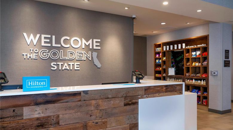 <b>Hampton Inn Needles Colorado River Lobby</b>. Images powered by <a href="https://iceportal.shijigroup.com/" title="IcePortal" target="_blank">IcePortal</a>.