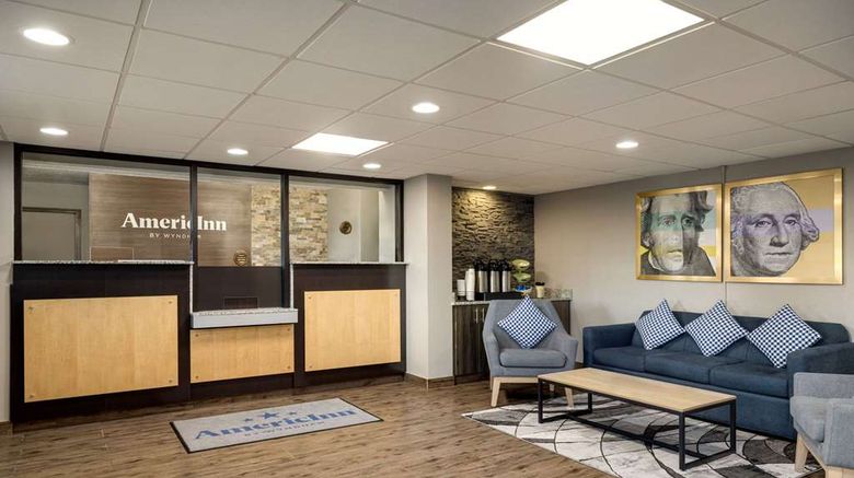 <b>AmericInn by Wyndham Madison WI Lobby</b>. Images powered by <a href="https://iceportal.shijigroup.com/" title="IcePortal" target="_blank">IcePortal</a>.